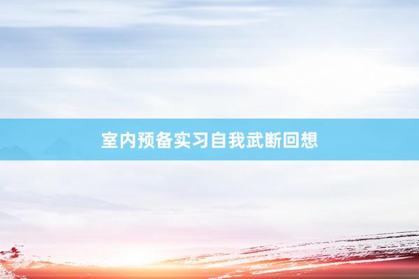 室内预备实习自我武断回想